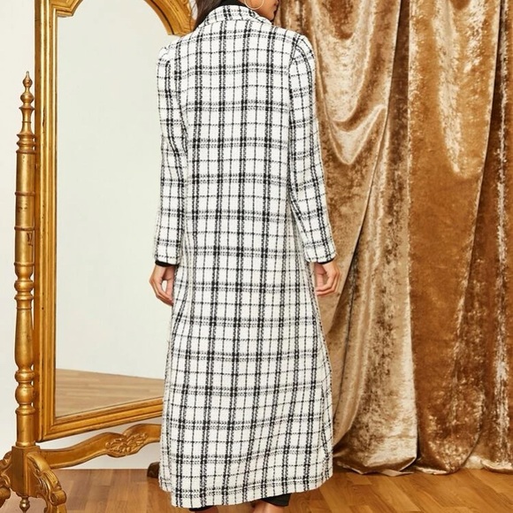 Plaid Tweet Overcoat (donated) - Picture 5 of 6